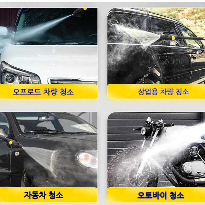 220V High Pressure Washer Portable Cleaner Adjustable Water Pressure Home Automatic Water Gun High-Handed Car Wash Tools 150Bar 6