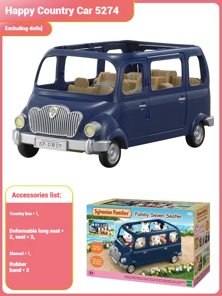Authentic Sylvanian Families Anime Character Simulation Playhouse Toy Room Decoration Toy Christmas Gift 6