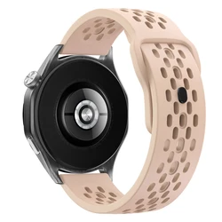 Sport Silicone Watchband - 22mm/20mm Adjustable Strap for Garmin Vivoactive 4 (Pink)