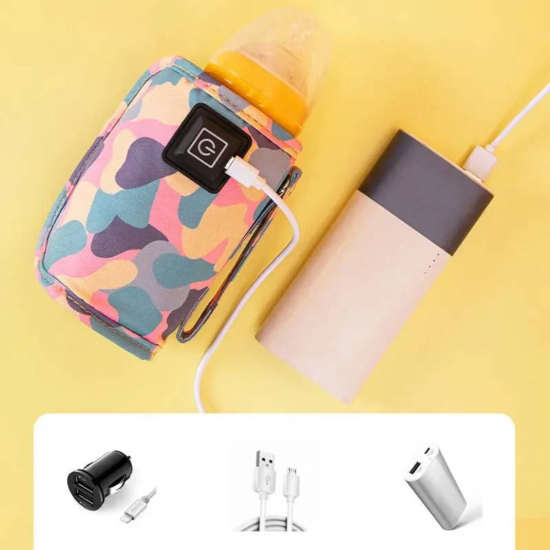 Baby Bottle Insulation Bag Milk Insulation Bag Baby Bottle Heater USB Warmer Bags for Outdoor Winter