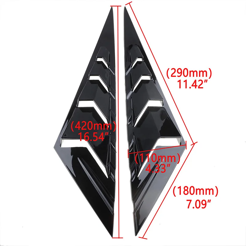 Rear Side Window Louvers Quarter Window Spoiler Fit for Hyundai Elantra Avante CN7 2021-2024 Panel Car Accessories Fake Vent
