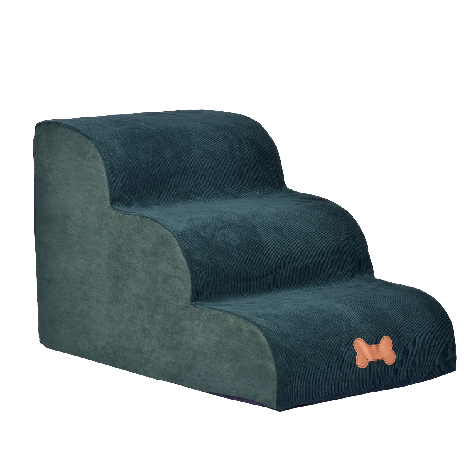 

Pet Stairs 3 Steps Non-Slip Stairs For Small Dogs And Cats High Density Sponge Ramps For Bed Sofa With Washable Cover Pet Stair