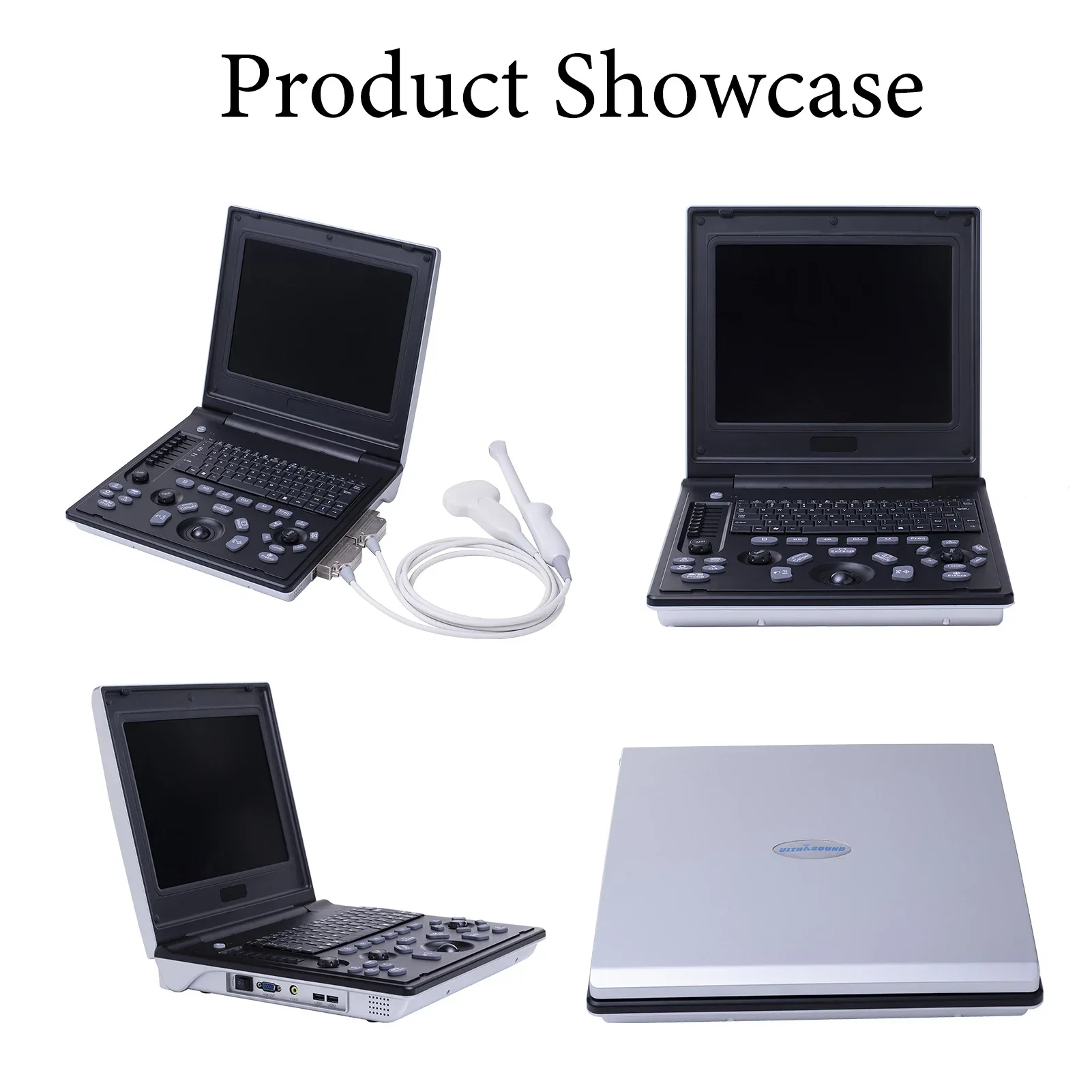 Veterinary B-Ultrasound Machine, Portable Laptop Scanner with 3.5 MHz Micro Convex Probe for Cat Dog,Goat,Cow and Pig Pregnancy