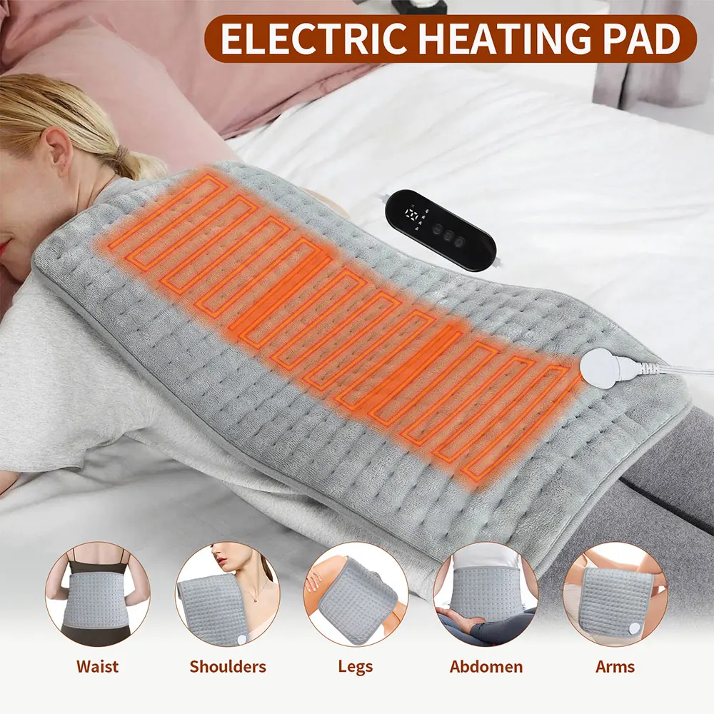 30*60cm Electric Heating Pad 9 Levels Heated Hot Compress Mat Washable Winter Warmer Blanket Heater For Back Neck Shoulder Legs