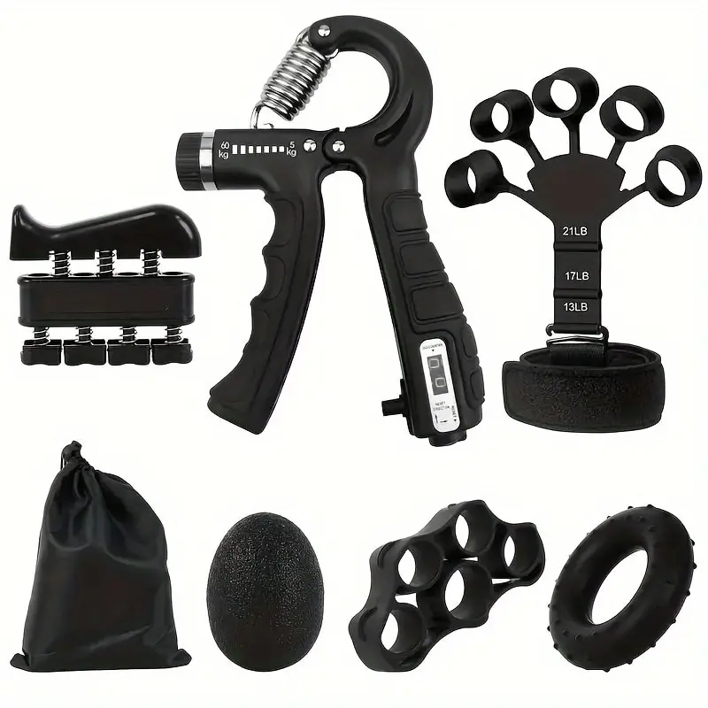 Seven-piece Fitness Grip Set Finger Training Wrist Strength Muscle Building Arm Strength