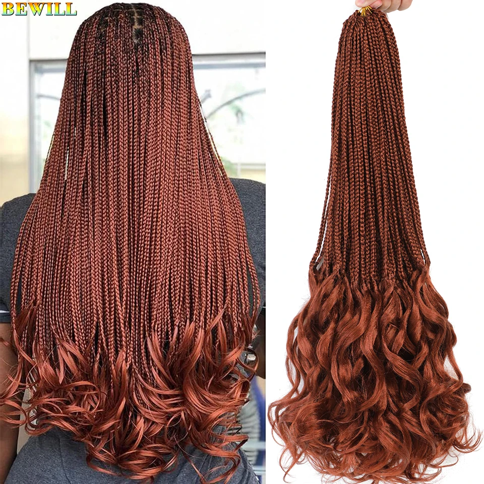 24 Inch Goddess French Curl Crochet Braids Pre Looped Bug 350 Ginger Blonde Grey 12 Colors Synthetic French Curly Braiding Hair