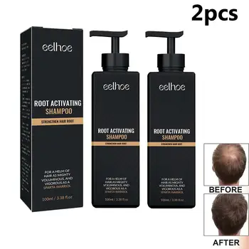 2 pezzi Shampoo Anti calvizie Shampoo ispessente Shampoo attivatore di radici nutrire Shampoo per la ricrescita dei capelli per sfoltire i capelli e la caduta dei capelli