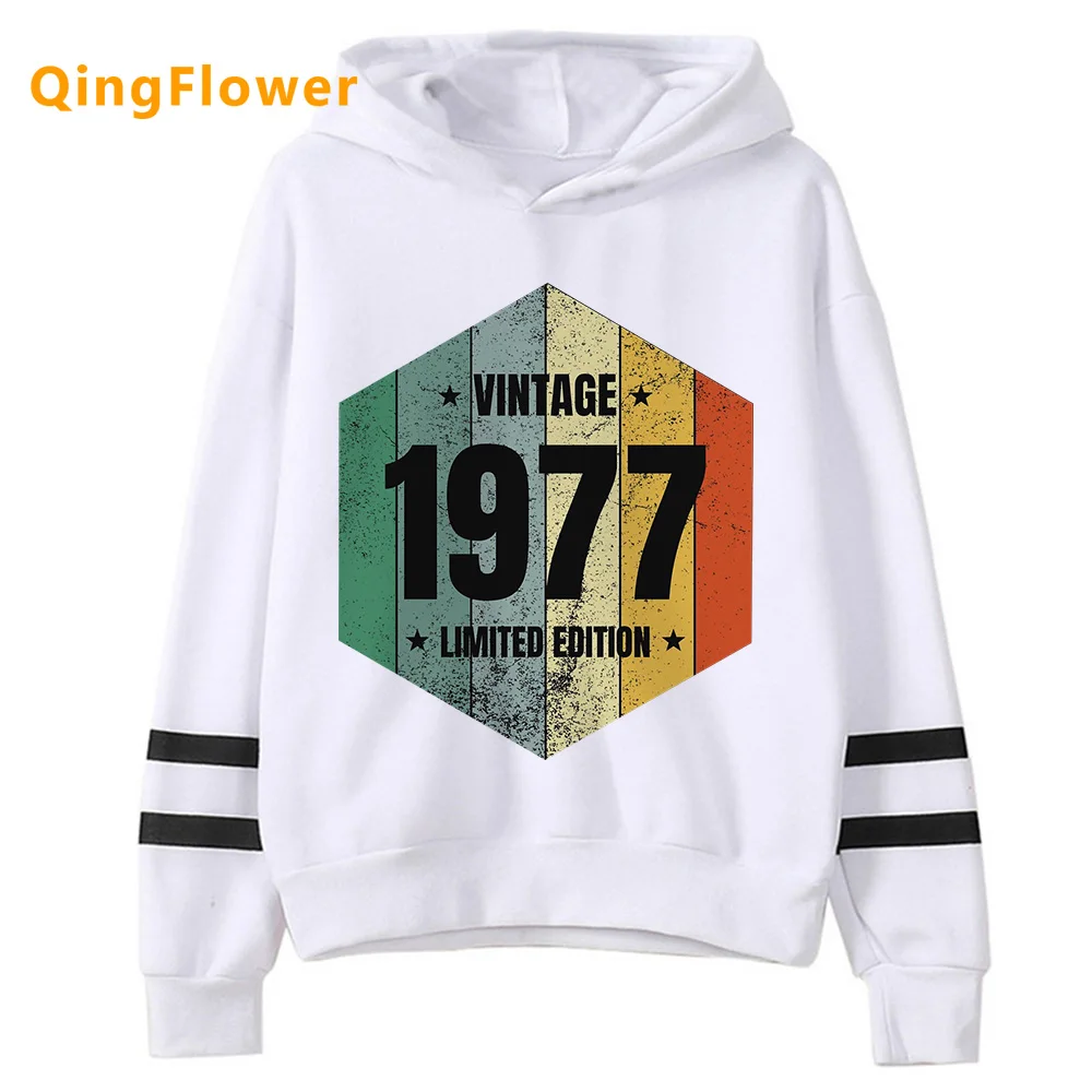 

1977 hoodies women 2023 gothic Fleece Hood female vintage Hooded Shirt