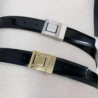 Summer Women's smooth buckle bright leather belt Simple positive leather accessory belt 3.0 full belt for women 1