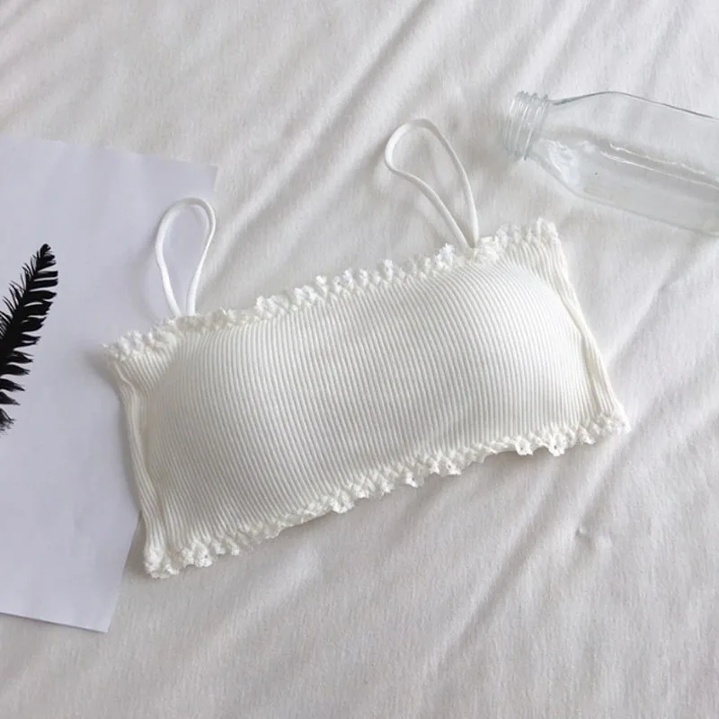 Women lingerie bra lace camisole tops Women's Cotton Bra Female Tube Top Bra Suspender Underwear Tank Top Seamless Comfort Sport Lace Tops