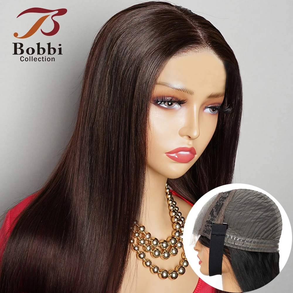 6x4 Glueless Lace Front Wig Human Hair Bleached Knots Pre-plucked Transparent 4x4 5x5 Pre-cut Lace Wig Straight Bobbi