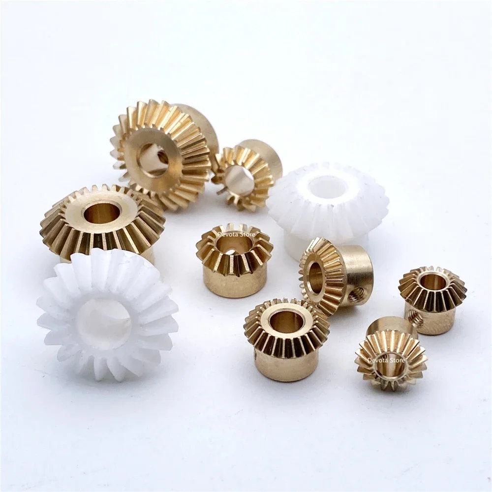 1:1 Mini Bevel Gear 0.4M 0.5M 0.8M 90&deg; Angle Equal Diameter Conical /Spur Gears 15 18 20 25 Teeth wheel motor gear,transmission gear