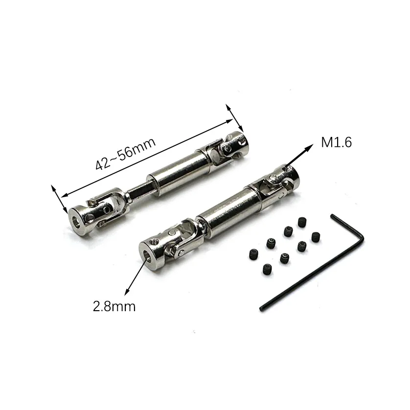 Amortisseurs métal pour voiture RC crawler FMS FCX24, comparés à des amortisseurs d'origine