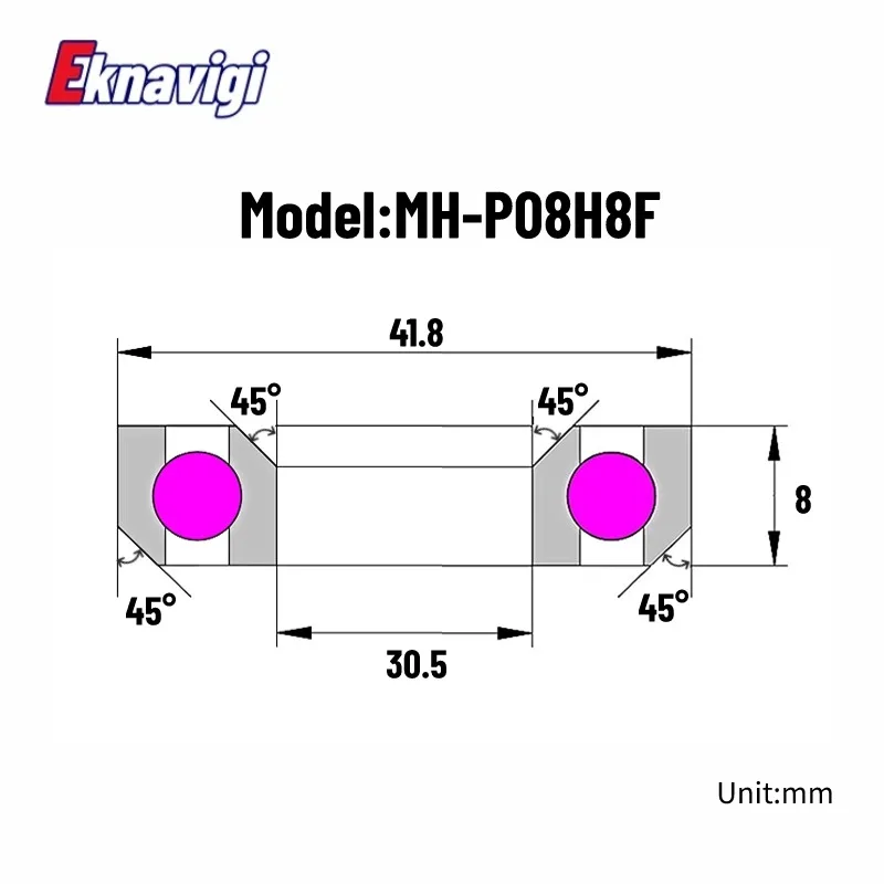 1PCS MH-P08F 30.5*41.8*8 45&deg;*45&deg; Bicycle Front Bowl Sleeve Bearings Full Rangeof Bicycle Accessories Mountain Bike Balance Bike ball bearings miniature bearings mini ball bearing planar thrust bearing needle bearings self lubricating bearing tapered roller bearings
