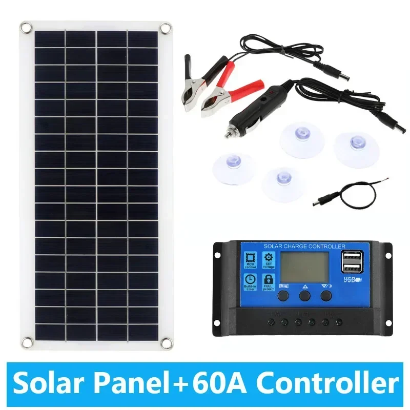 with 60A controller