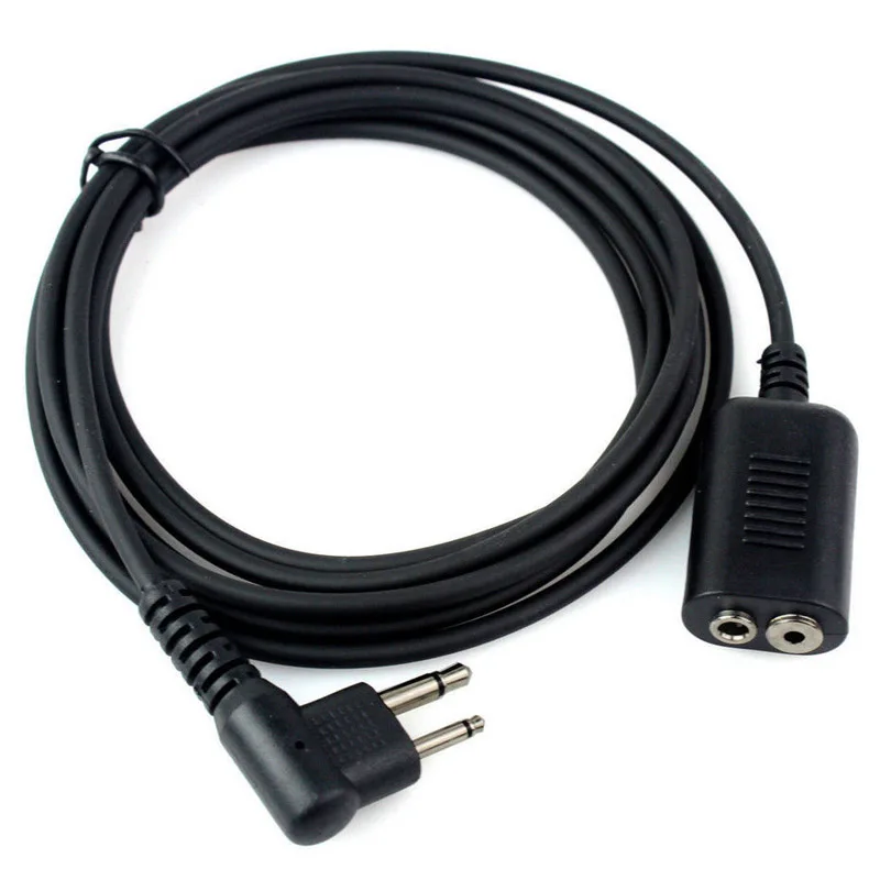 2pin Earpiece Headset Extension Cable for Motorola GP88 GP88S GP3188 GP3688 CP040 CP180 EP450 Radio Speaker PTT Mic Microphone usb programming cable for motorola ep450 gp3688 gp88s p040 gp2000 cp200 radio dropship