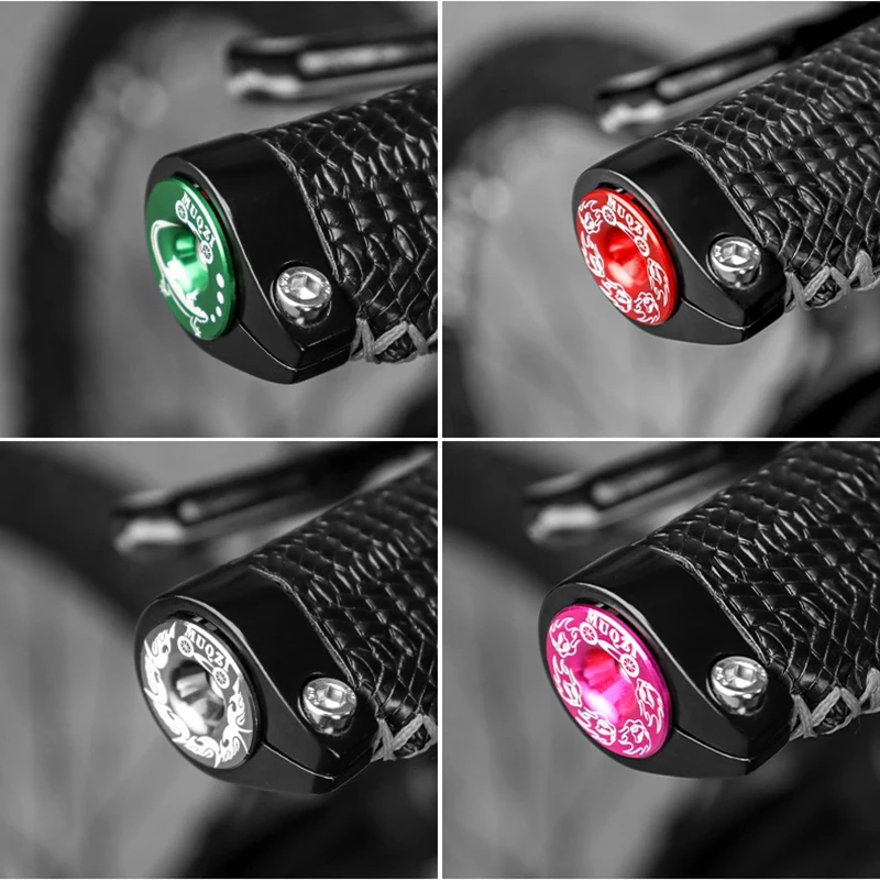 MUQZI Bike Handlebar End Plugs Aluminum Alloy Handlebar End Caps MTB Road Fixed Gear Bike Bar Ends Plug