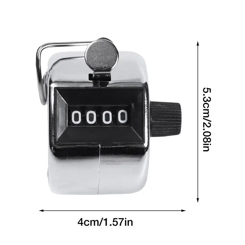 DS. DISTINCTIVE STYLE Handheld Tally Counter 1.8 Metal Mechanical Clicker  Counter Manual Digit People Counters Clickers with Finger Ring