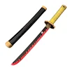 Cosplay Anime Tsugikuni Yoriichi Bamboo 24inch Katana Sword Role Play Demon Slayer Kaigaku 60cm Weapon Model 1