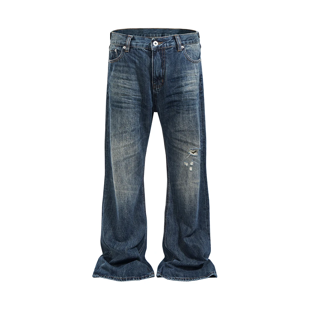 

Женские и мужские рваные джинсы с эффектом потертости