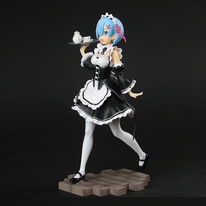 

22cm Re:Life in A Different World From Zero Anime Figure Rem Action Figure Cute Kawaii Girl Collection Desktop Display Gift Toys