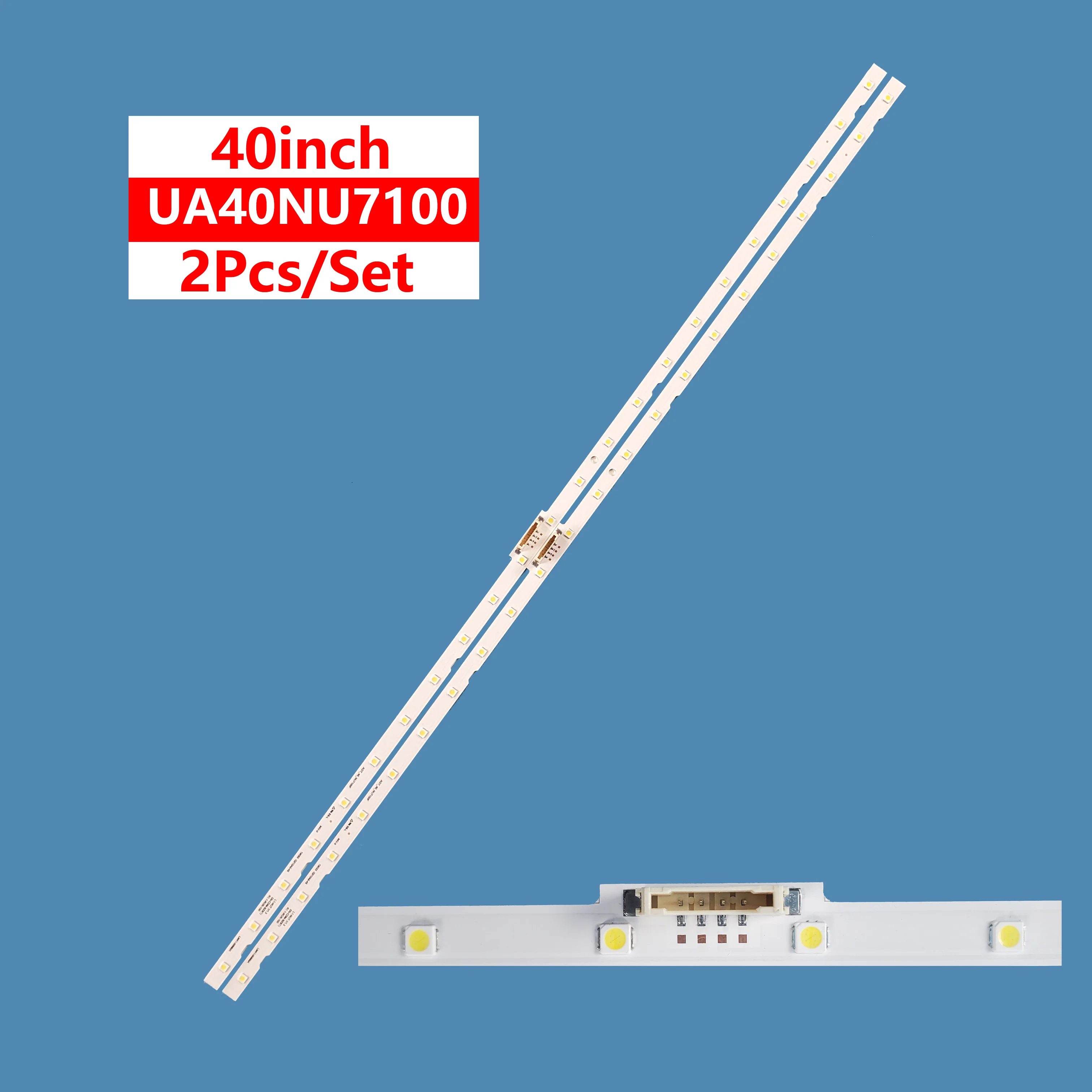 

LED strip for samsung UA40NU7100 2pcs/set AOT_40_NU7100F 23LED 6V2W 435*8.4 backlight strip for 40 inch TV AOT 40 NU7100 LED