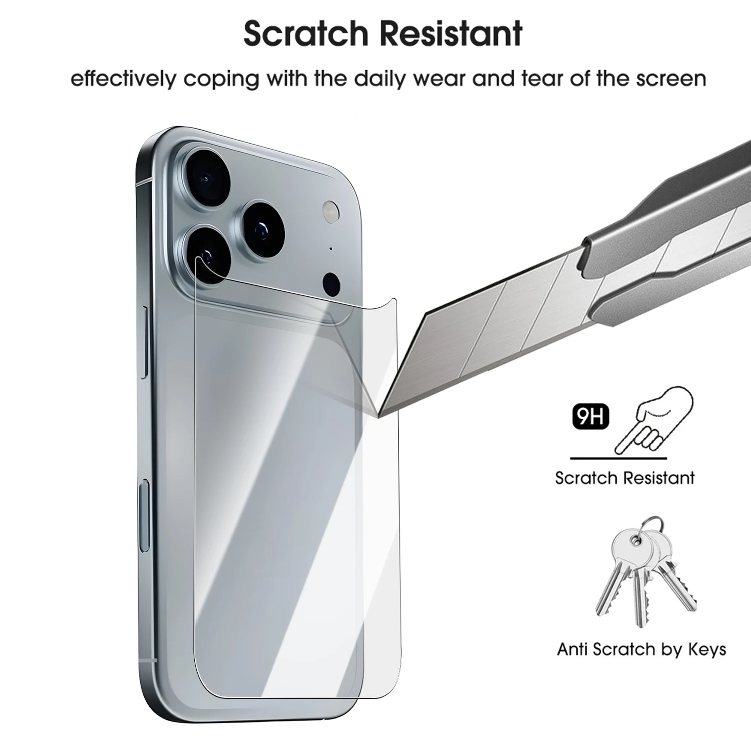 Back Protection 9H Tempered Glass Films For iPhone17 17Air 17ProMax Back Ultra Clear Screen Protector For iPhone 17 Accessories 4