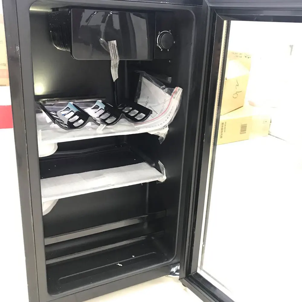 Household refrigerated fresh-keeping cabinet small glass wine storage cabinet commercial vertical freezer refrigerator