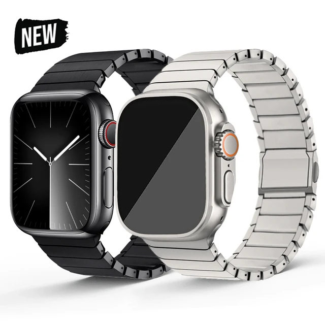 Apple Watch Ultra 49mmシリーズ11 10 46mm用チタン製リンク