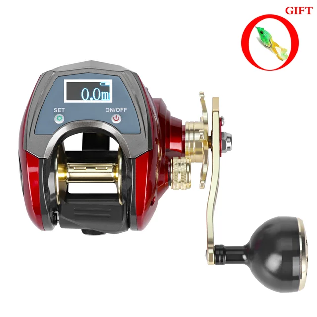 Electric Line Count Fishing Wheel, Fishing Baitcasting Reel