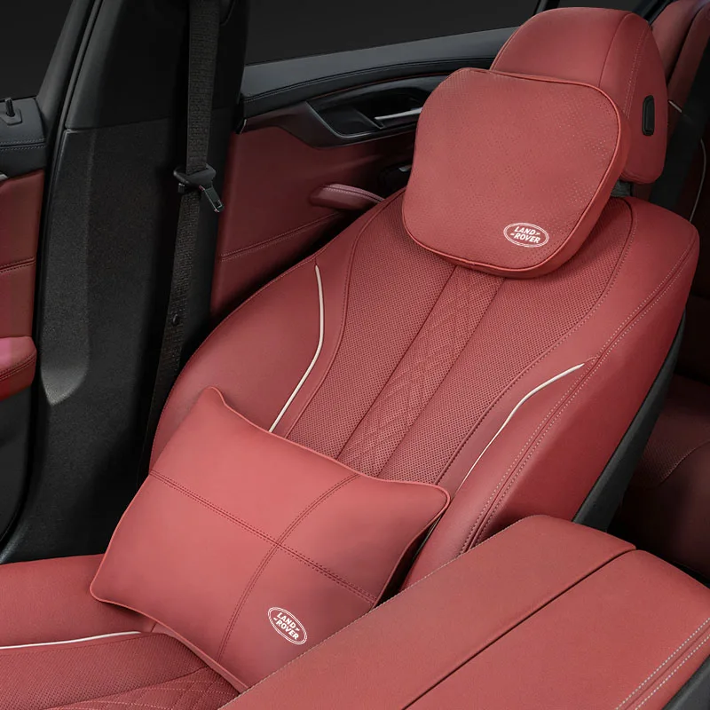 1pcs Car Headrest Pillow Waist Cushion Soft Pearl Cotton Lumbar For