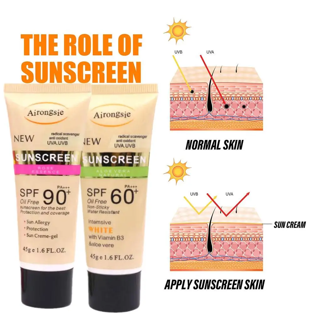 Фото Отбеливающий крем для лица и тела Spf90 + освежающий бриллиантовый средство защиты от УФ-лучей, консилер Y3b9 №1