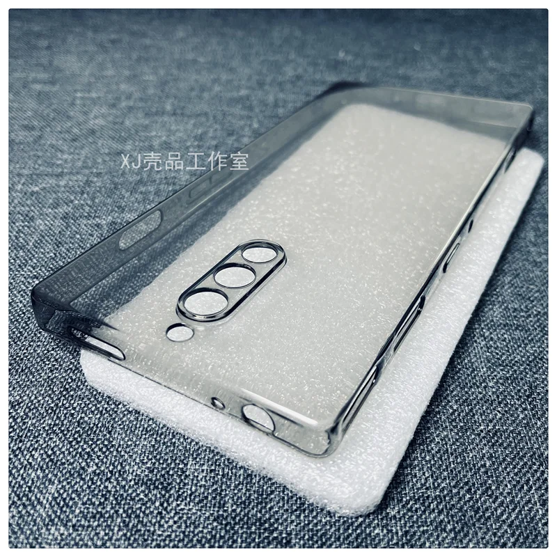 Sleek Black Shockproof TPU Silicone Case – Lightweight & Durable Back Cover