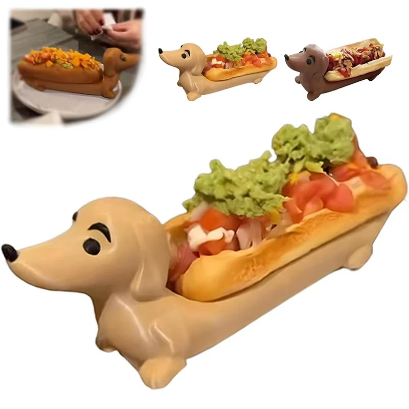 Dachshund Tray Hot Dogs Sushi Serving Tray Candy Dish Dinner Plat Cute Shaped Sandwiches Puppy Dinnerplate Home Decor