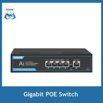 기가비트 POE 5 포트 1000Mbps 네트워크 스위치, 이더넷 LAN 데스크탑 허브, AP, CCTV, IP 카메라, 와이파이 스위처, 플러그 앤 플레이