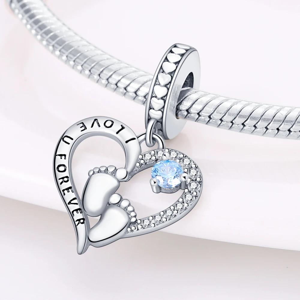 Hot Sale 925 Sterling Silver Mother's Day Gift Series Charms Beads Fit Original Fine Bracelets S925 DIY Jewelry Accessory 3