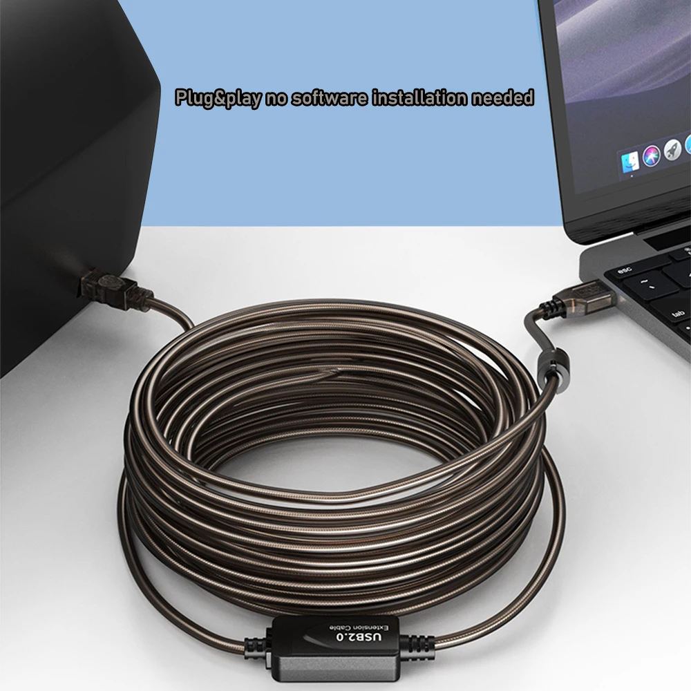Ultra-Long USB 2.0 A to B Active Extension Cable with Booster (10M)