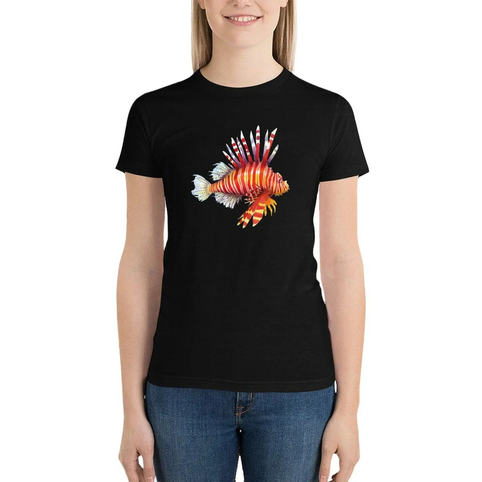 

Firefish T-Shirt oversized cute tops Short sleeve tee t-shirts for Women graphic tees