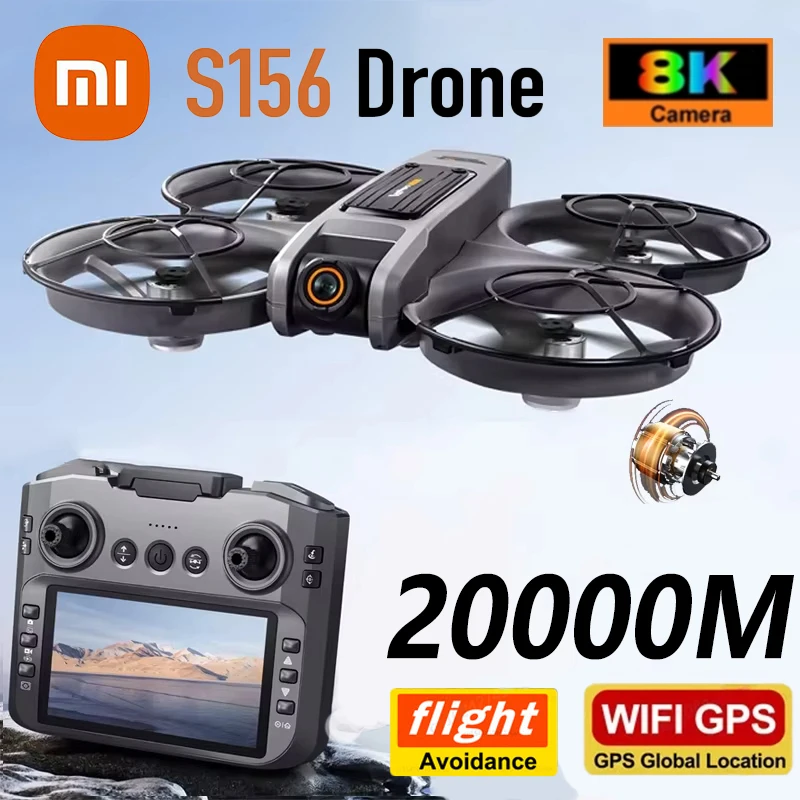 Xiaomi S156 Drone 8K Professional HD Dual Cameras 5G WiFi FPV Brushless Motors Optical Flow Hover Obstacle Avoidance Quadcopter Xiaomi S156 Drone 8K Professional HD Dual Cameras 5G WiFi FPV Brushless Motors Optical Flow Hover Obstacle Avoidance Quadcopter