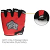 1 Pair Fingerless Cycling Gloves Riding Racing Equipment Comfortable Durable Antislip Half Finger Gloves  Bicycle Hand Protector 3