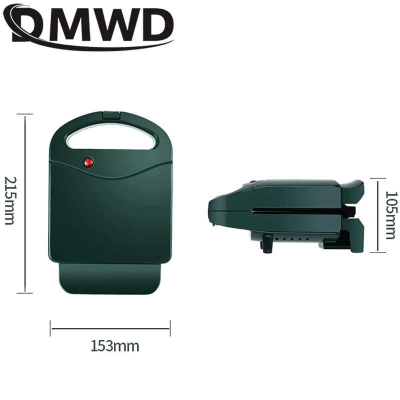 DIY Sandwich Maker Oven Breakfast Machine Hot Plate Light Food Waffle Maker Multi-Function Heating Toast Pressure Grill Toaster