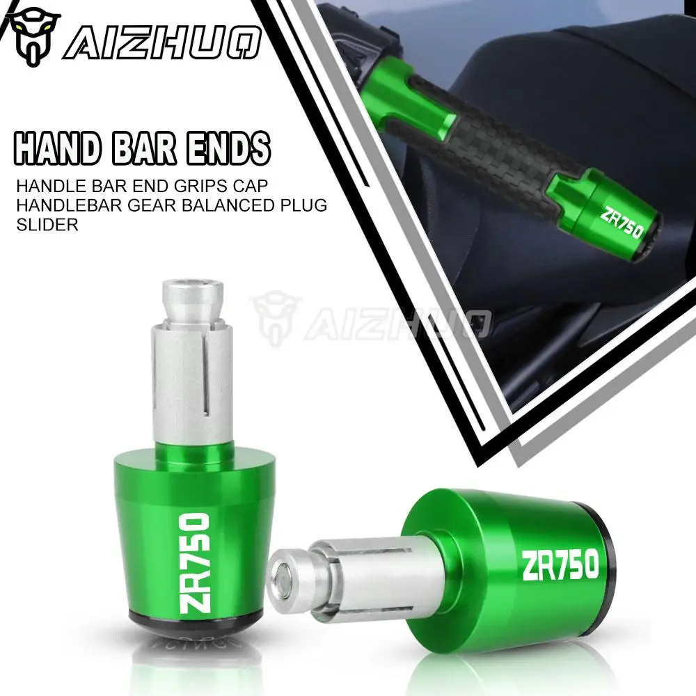 

For Kawasaki ZR750 1991-1998 ZR750R ZR750S 1997 1996 1995 ZR 750 Motorcycle Handlebar Grips Plugs Caps Handle Bar End Slider