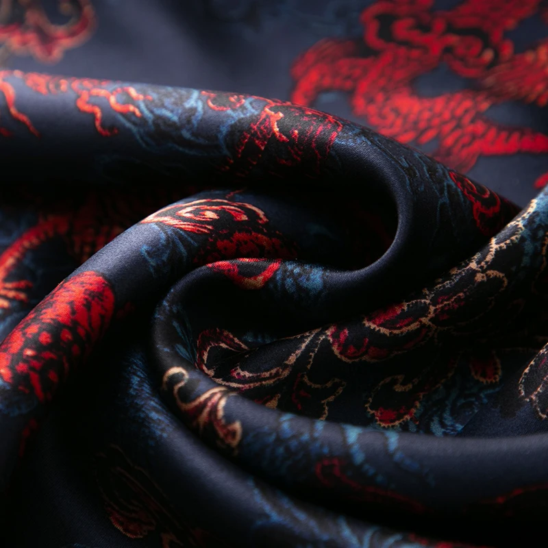 Tang Costume Print Dress Men Shirt Real Silk Short Sleeve Frog Summer Quality Gambiered Canton Gauze Easy Care Camisas De Hombre 6