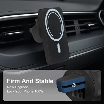 Magnet Wireless Car Charger 15W Phone Holder Car Air Vent Fast Charging Pad For Magsafe iPhone 17 16 15 14 13 4
