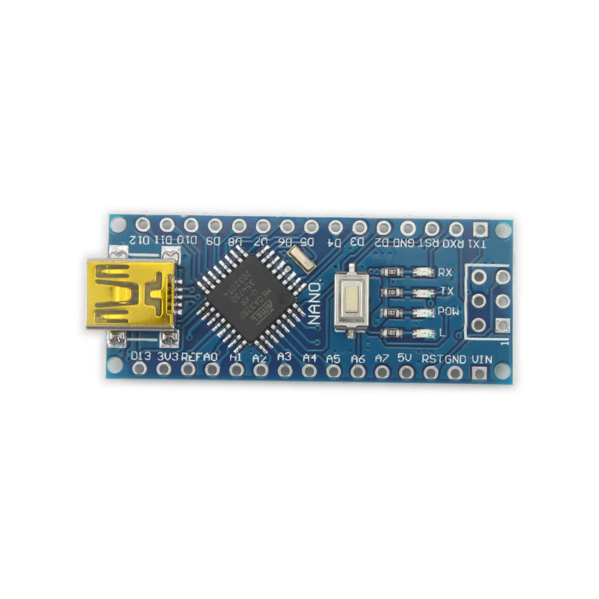 

5Pcs Nano Board V3.0 ATmega328P 5V 16MHz CH340 Driver Mini USB Bootloader Compatible for Arduino Nano ATMEGA328P