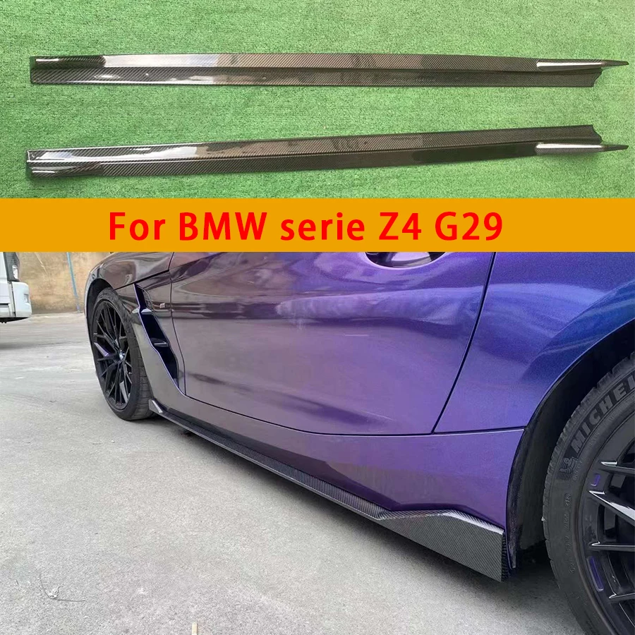

Боковые юбки из углеродного волокна для BMW Z4 G29, боковые бамперы, разветвители, боковая юбка, фартук, боковая панель, автомобильные аксессуары