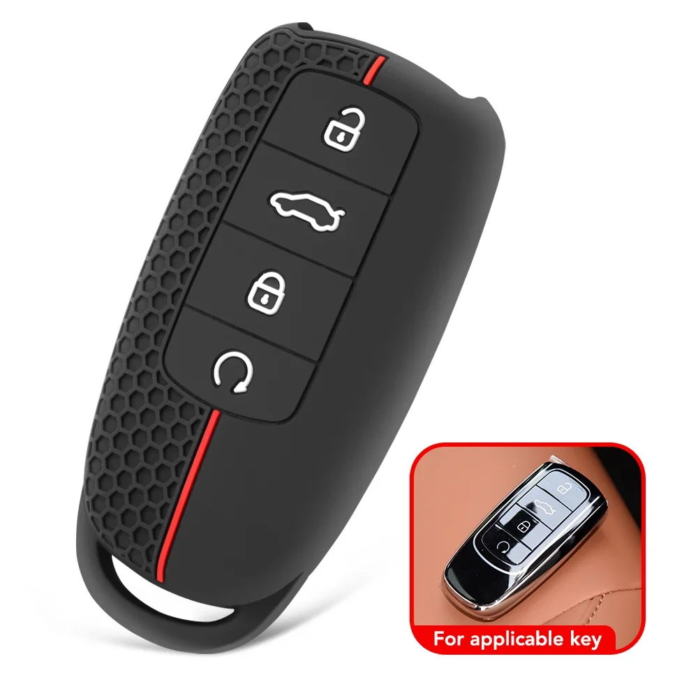 Silicone Fashion Car Key Protector Cover - Stylish Fob Accessories