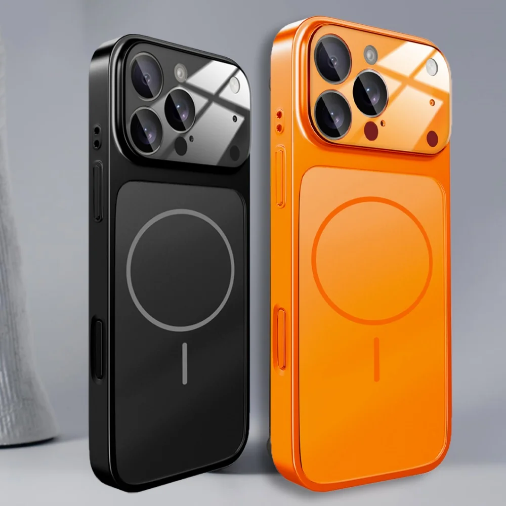 Enhanced Product Title:  
Premium Glass Nano Matte Case with Magnetic Wireless Charging Compatibility