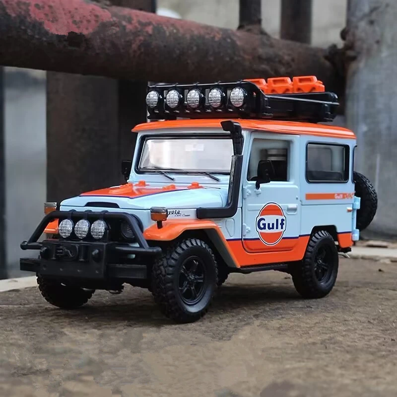 1:24 FJ40 FJ CRUISER Gulf Version Collectible Alloy Car