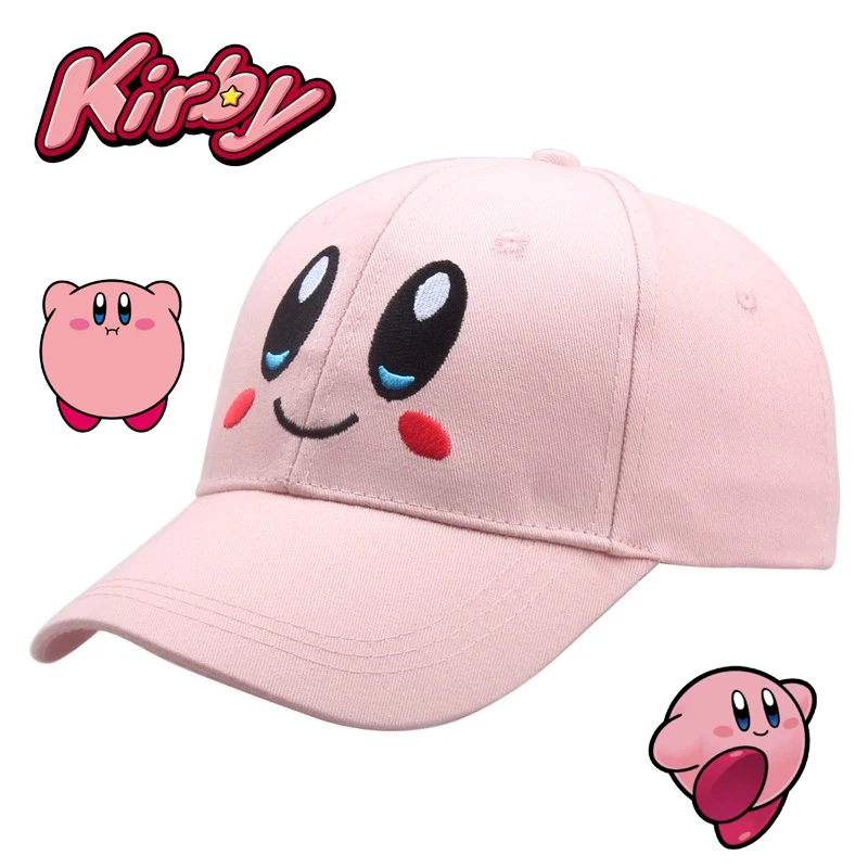 Star Kirby Cartoon Berretto Da Baseball Cute Girl Anime Hat Ricamo Wild Shade Decoration Wild Kawayi Woman Casual Trend Outdoor Hat